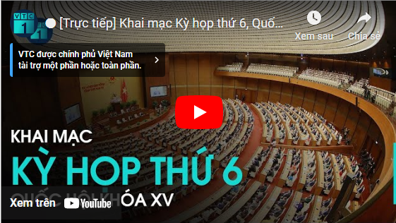[Trực tiếp] Khai mạc Kỳ họp thứ 6, Quốc hội khóa XV | VTC1