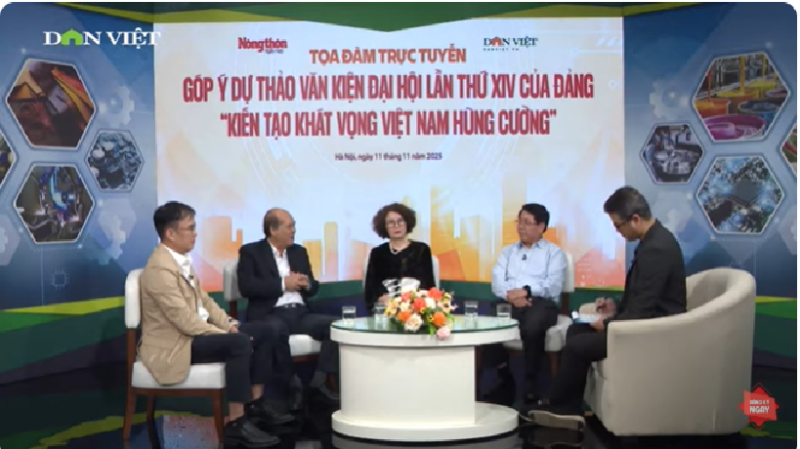 Tọa đàm góp ý dự thảo văn kiện đại hội lần thứ XIV của Đảng: Kiến tạo khát vọng Việt Nam hùng cường